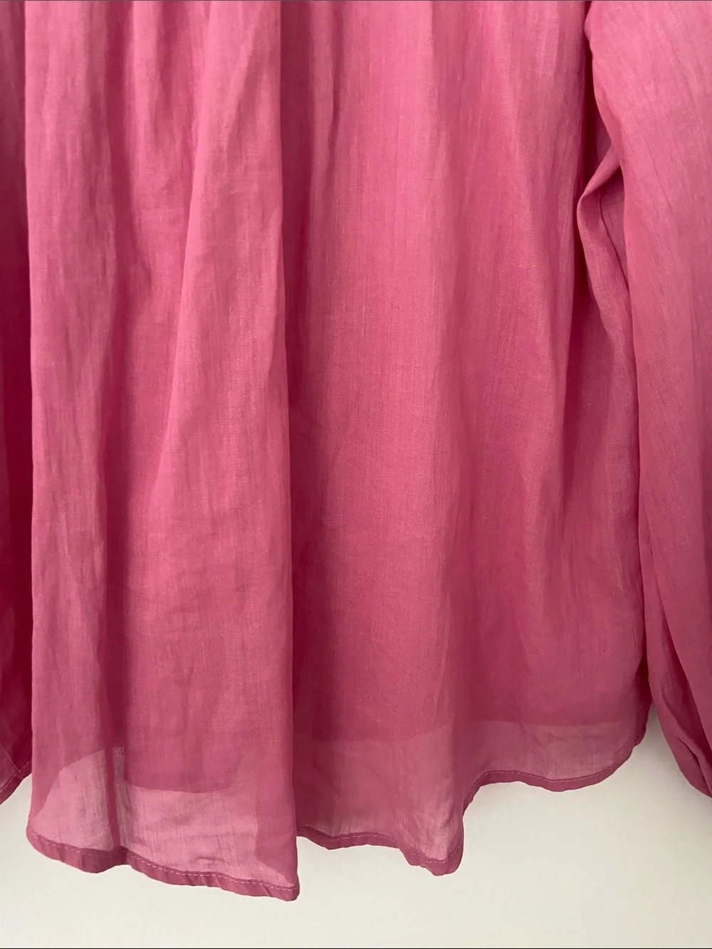 Karlie Pink Linen Smock Top - Picture 12 of 12